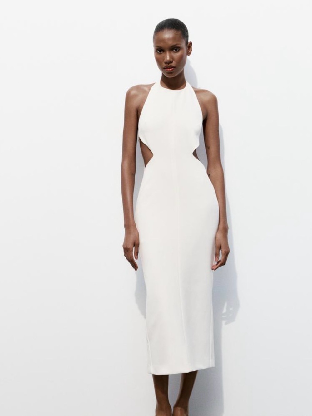 Zara Cutout Halter Mid Dress - Picture 2 of 3